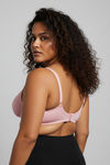 Zivame True Curv Double Layered Non Wired Full Coverage Super Support Bra - Silver Pink — thumbnail 2